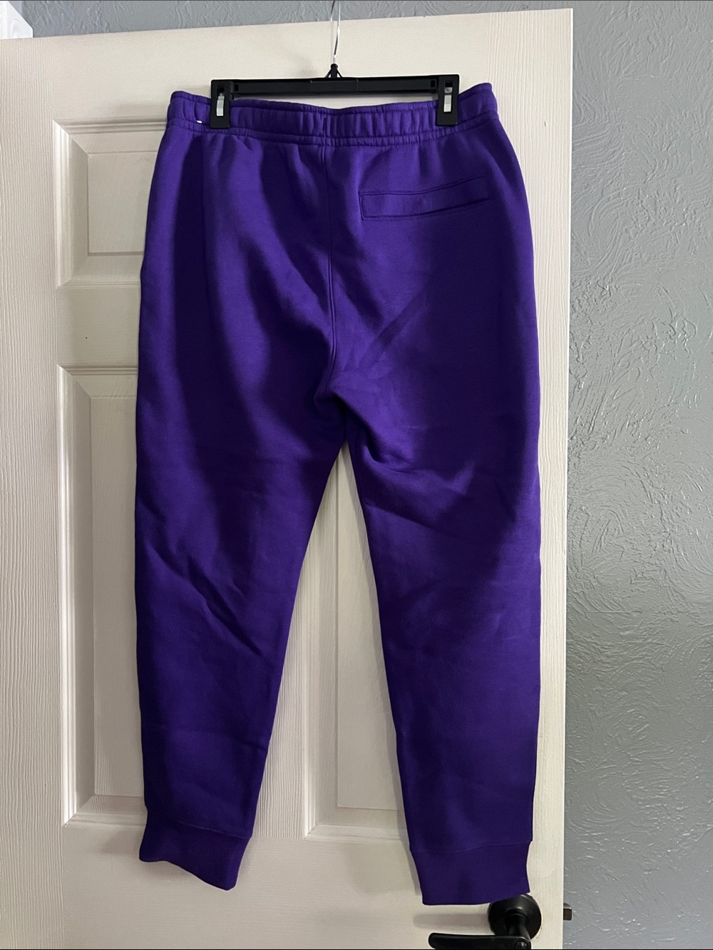 Nike Women's Purple Fleece Joggers with White Logo - Picture 2 of 6